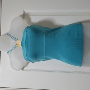 Bebe turquoise fitted top